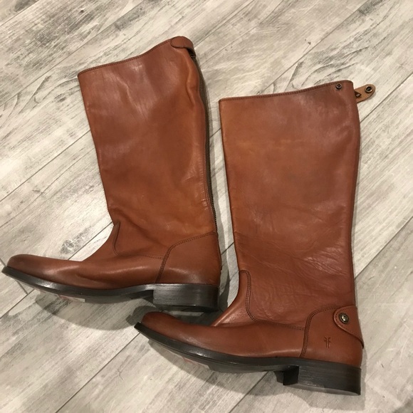 Frye Shoes - Frye Women’s Melissa Boot Leather Button Back Zip